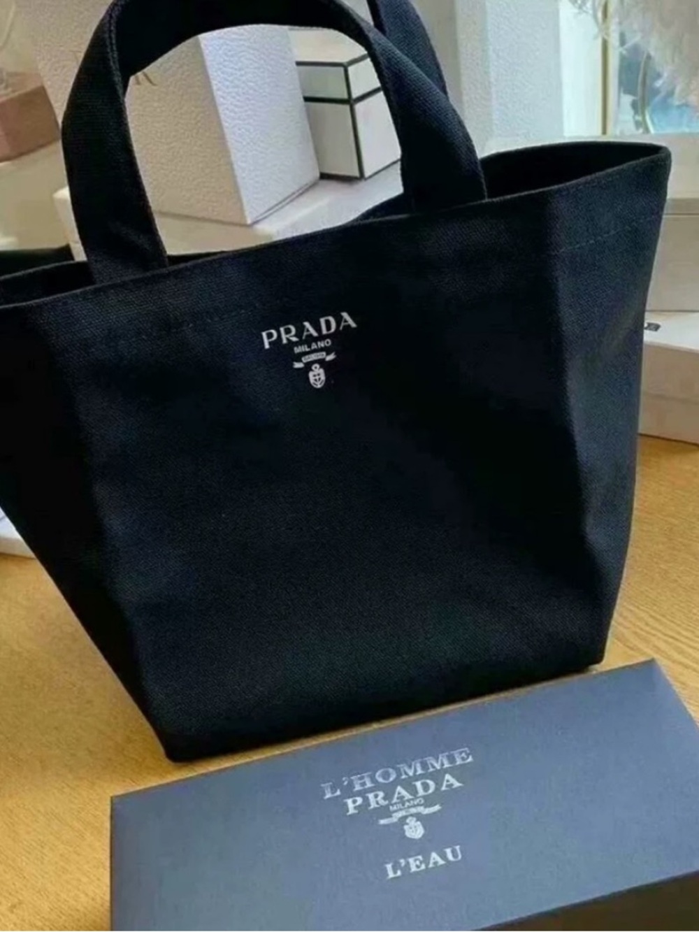 Prada beauty mini tote
